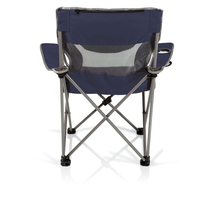 Picnic TIME Campsite Camping Chair, Picnic Chair, Outdoor Folding Chair with Carry Bag, Beach Chair, (Navy Blue with Gray Accents) 23 x 18 x 36 - Image 3